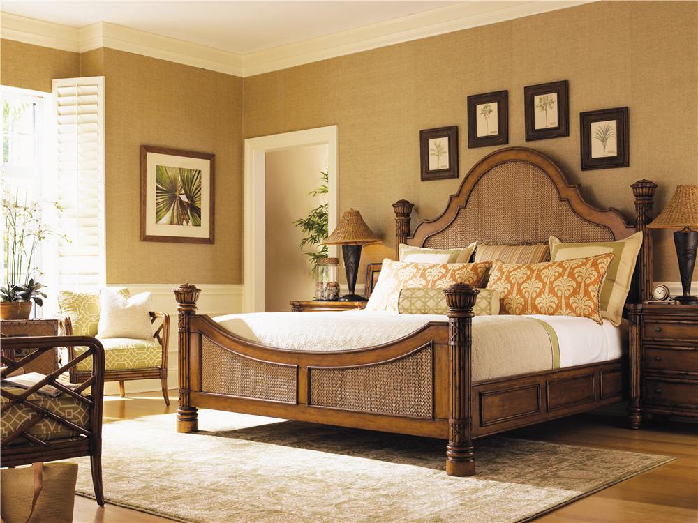 Tommy Bahama Home Island Estate 531134C KingSize Round Hill Bed with